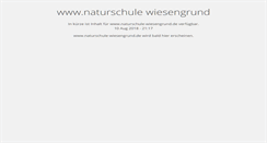 Desktop Screenshot of naturschule-wiesengrund.de
