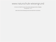 Tablet Screenshot of naturschule-wiesengrund.de